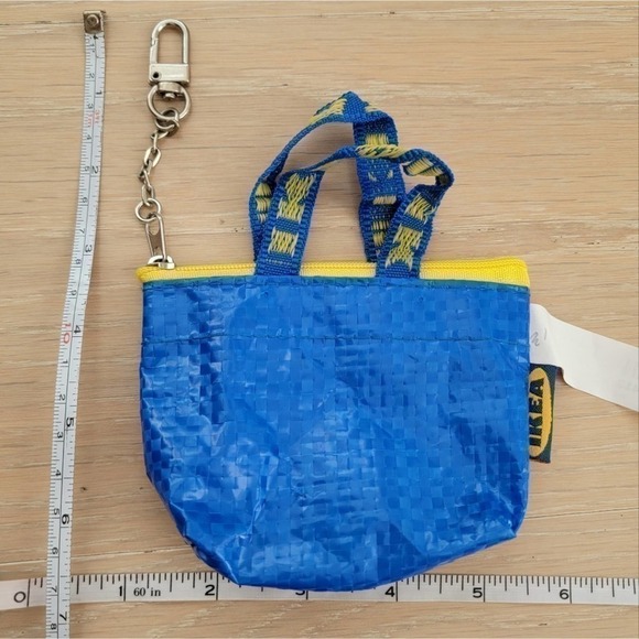 IKEA KNÖLIG Bag small blue ICONIC TOTE Zipper Pouch - Picture 6 of 10